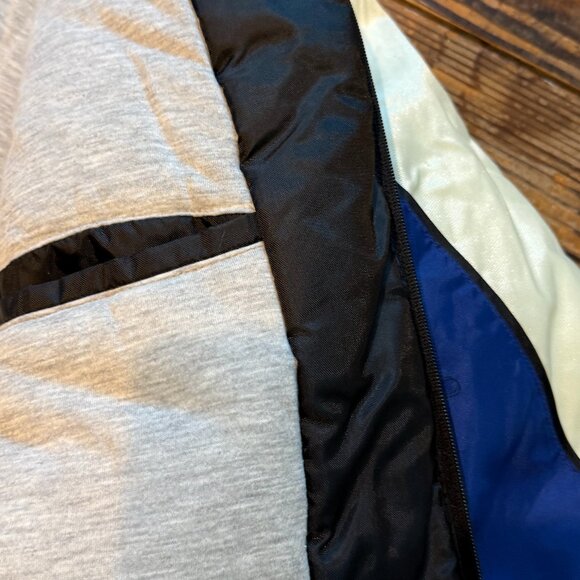 VINTAGE 90s New York Giants Puffer NFL Jacket Nylon & Lined Mens Size Large RARE - Picture 11 of 14